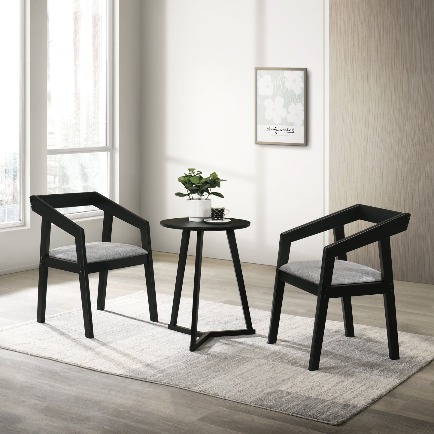 Lincoln Set of 2 Dining Chairs – Black