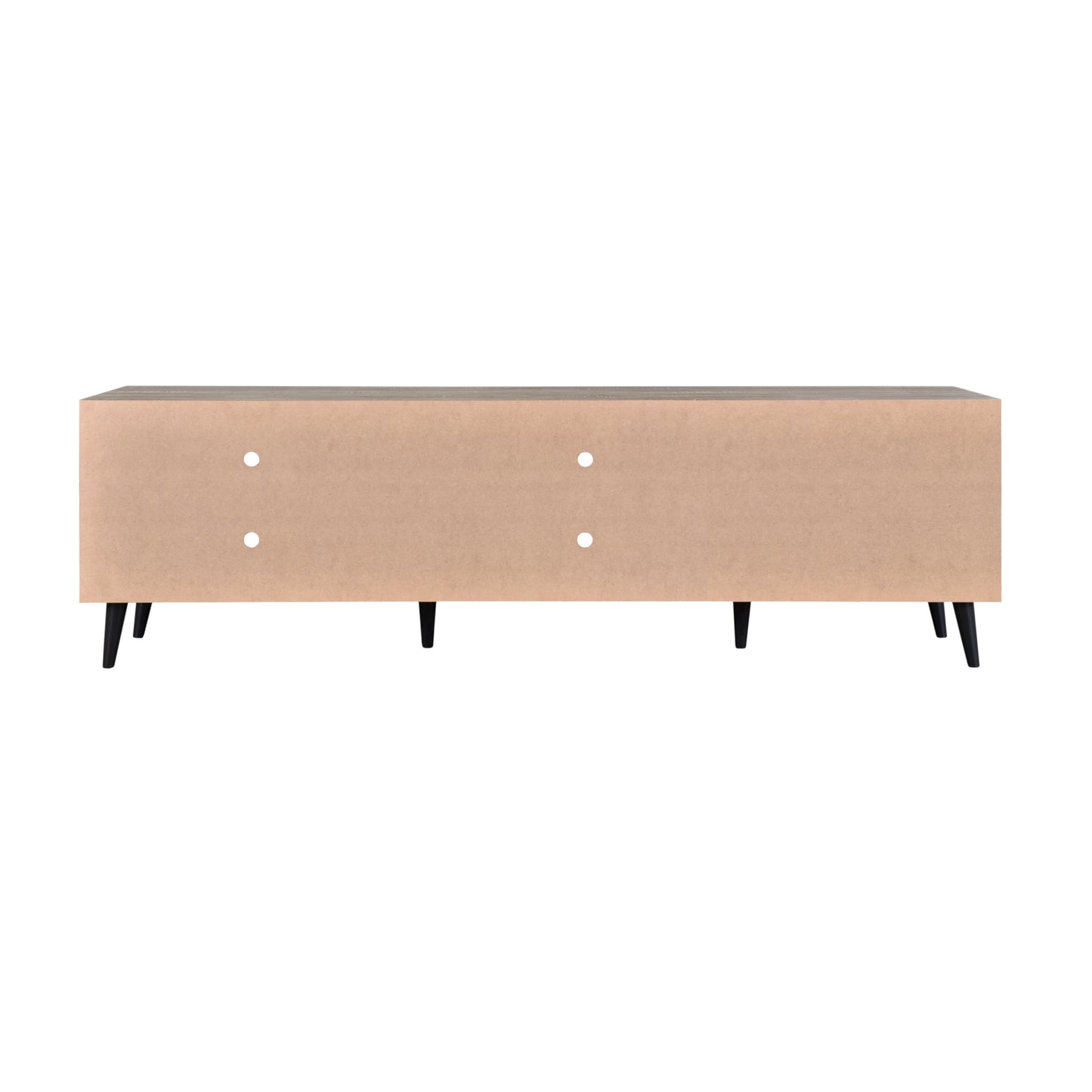 Ahri 1.81m TV Entertainment Unit - Oak with Black Legs