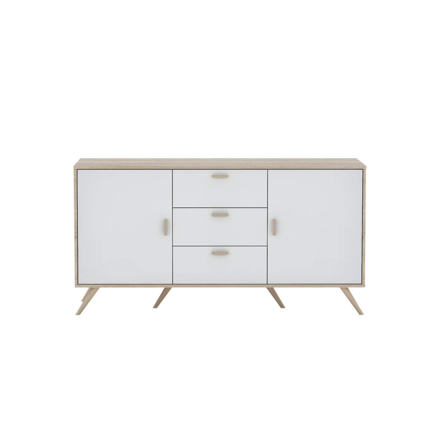 Darcie 1.49m Buffet Storage Cabinet – Oak/White