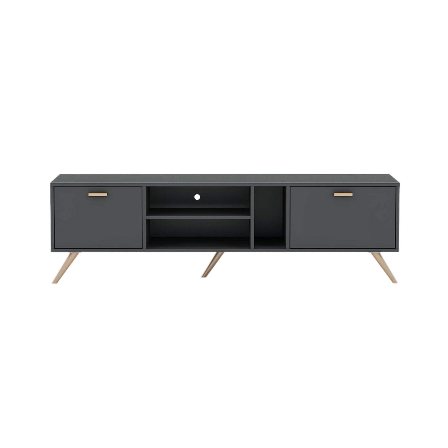 Darcie 1.6m TV unit - Dark Grey