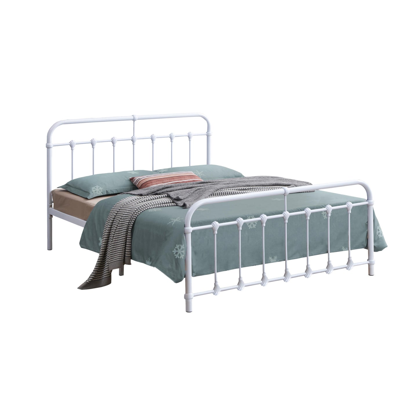 Eleanor Queen Size Bed Frame - White
