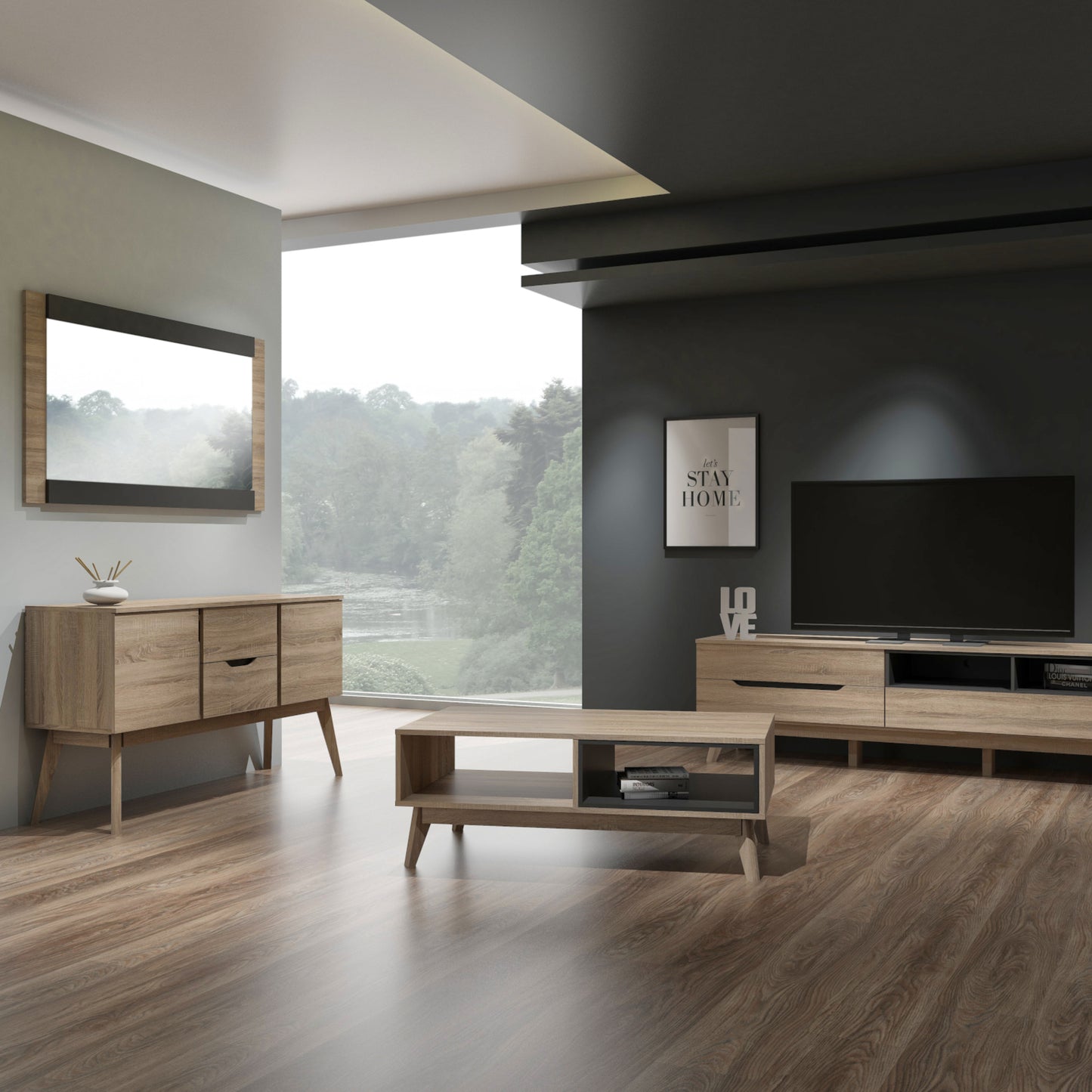 Elsi Sideboard Buffet Storage Cabinet