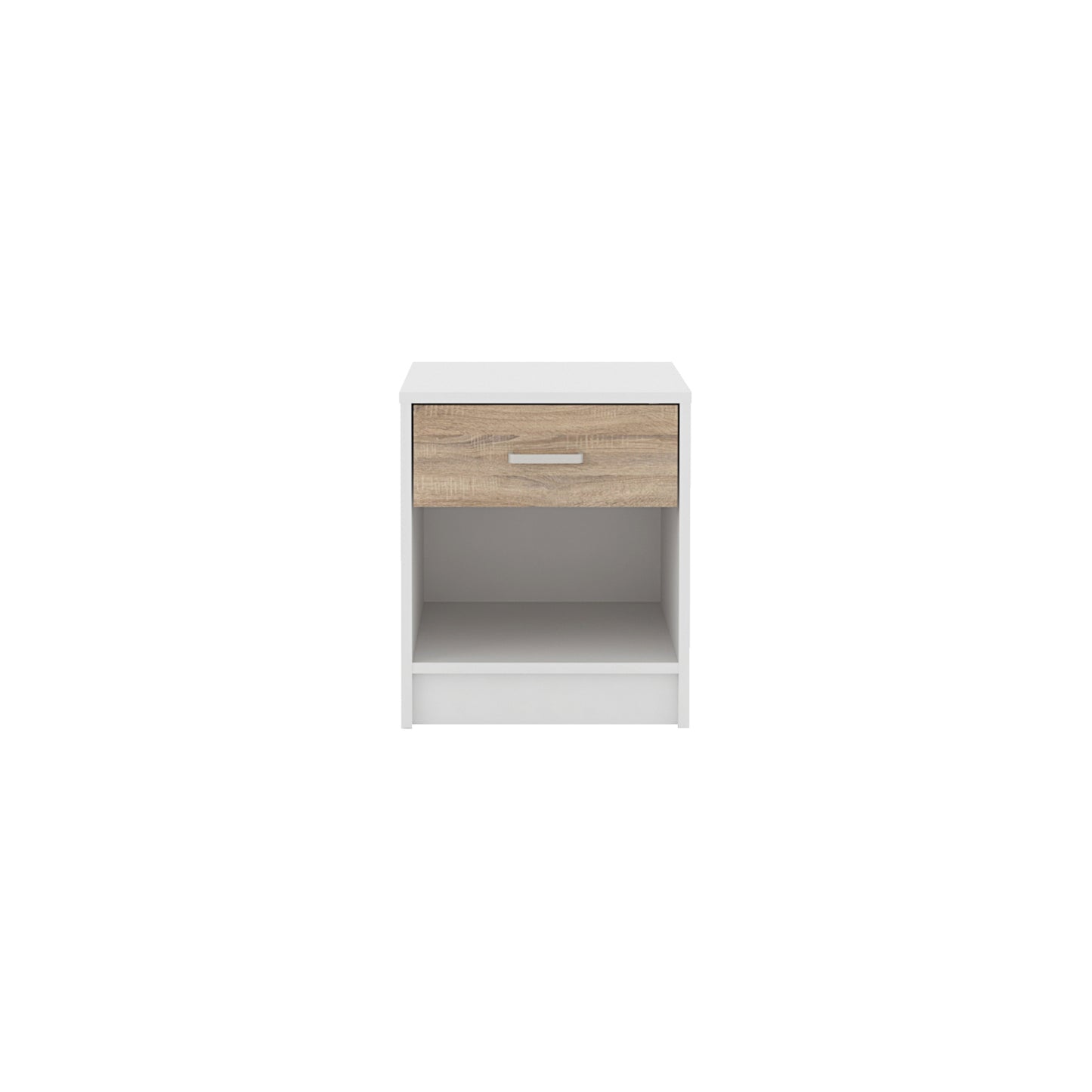 Ivan Side Table- White/Oak