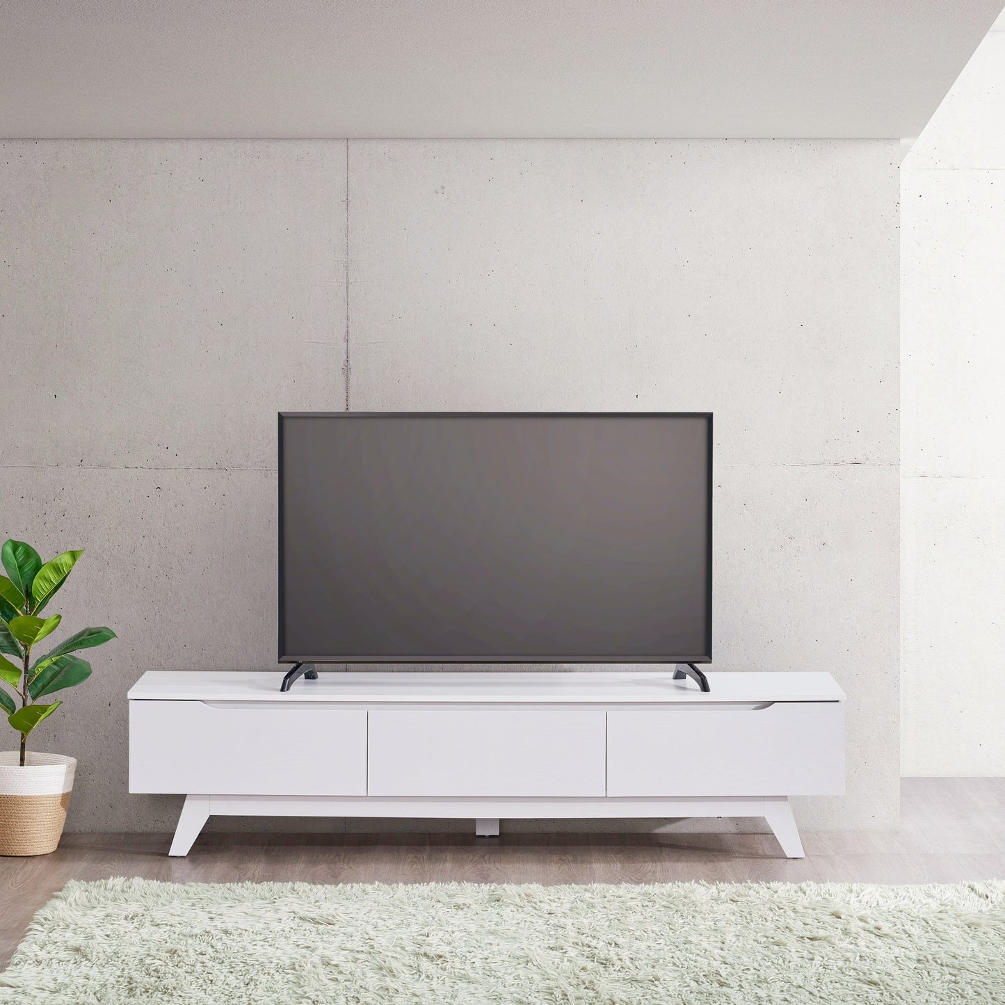 Jessie 1.8m TV Entertainment Unit - White/Oak