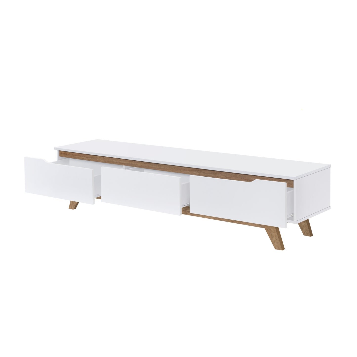 Jessie 1.8m TV Entertainment Unit - White/Oak
