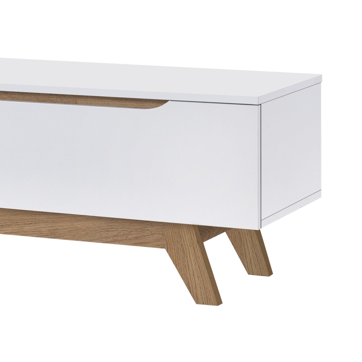 Jessie 1.8m TV Entertainment Unit - White/Oak