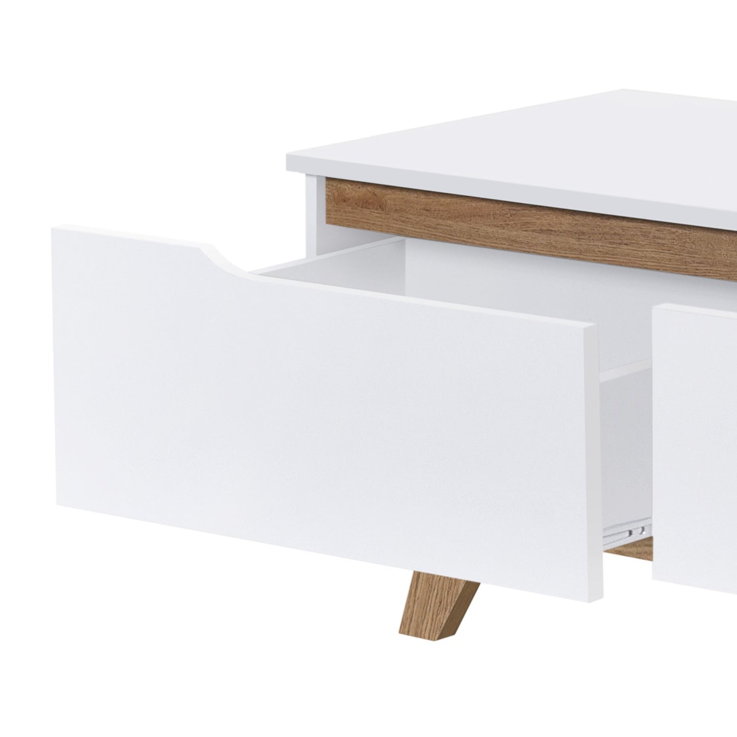 Jessie 1.8m TV Entertainment Unit - White/Oak