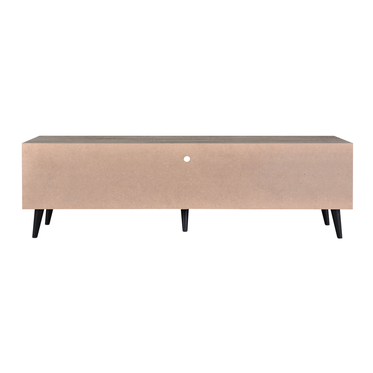 Kyler 1.5m TV Entertainment Unit - Oak & Grey with Black Legs