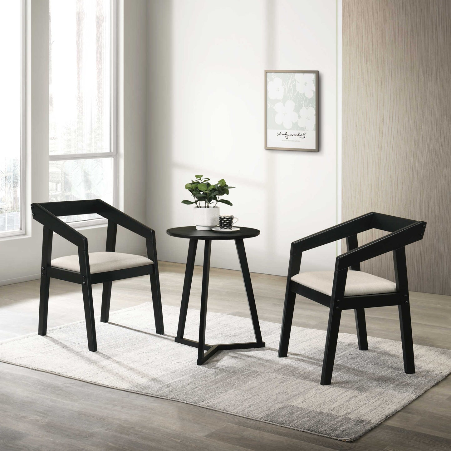 Lincoln Set of 2 Dining Chairs – Black