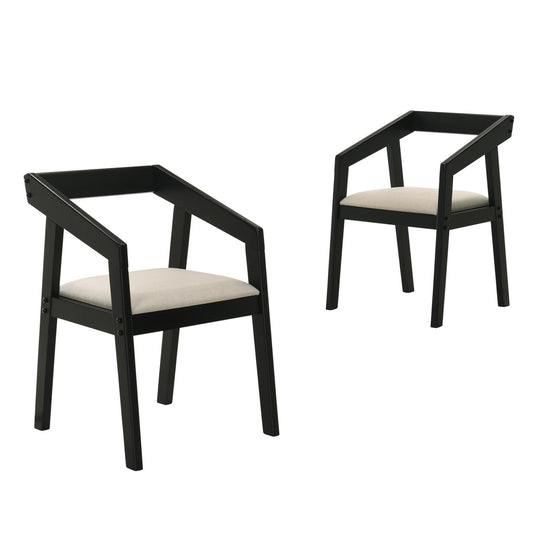 Lincoln Set of 2 Dining Chairs – Black