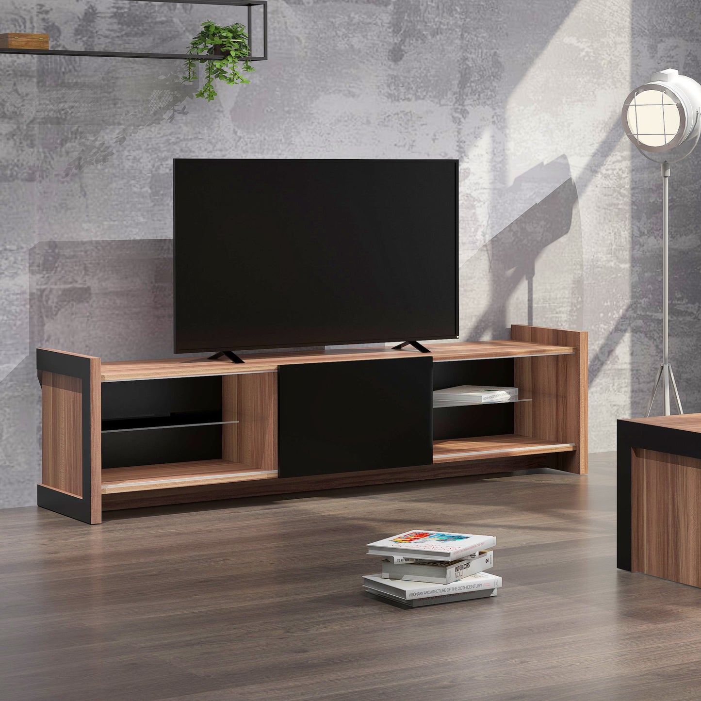 Maisie TV Entertainment Unit - Walnut