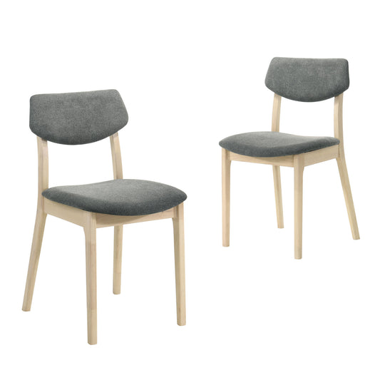Raisa Set of 2 Dining Chairs - White Washed Oak