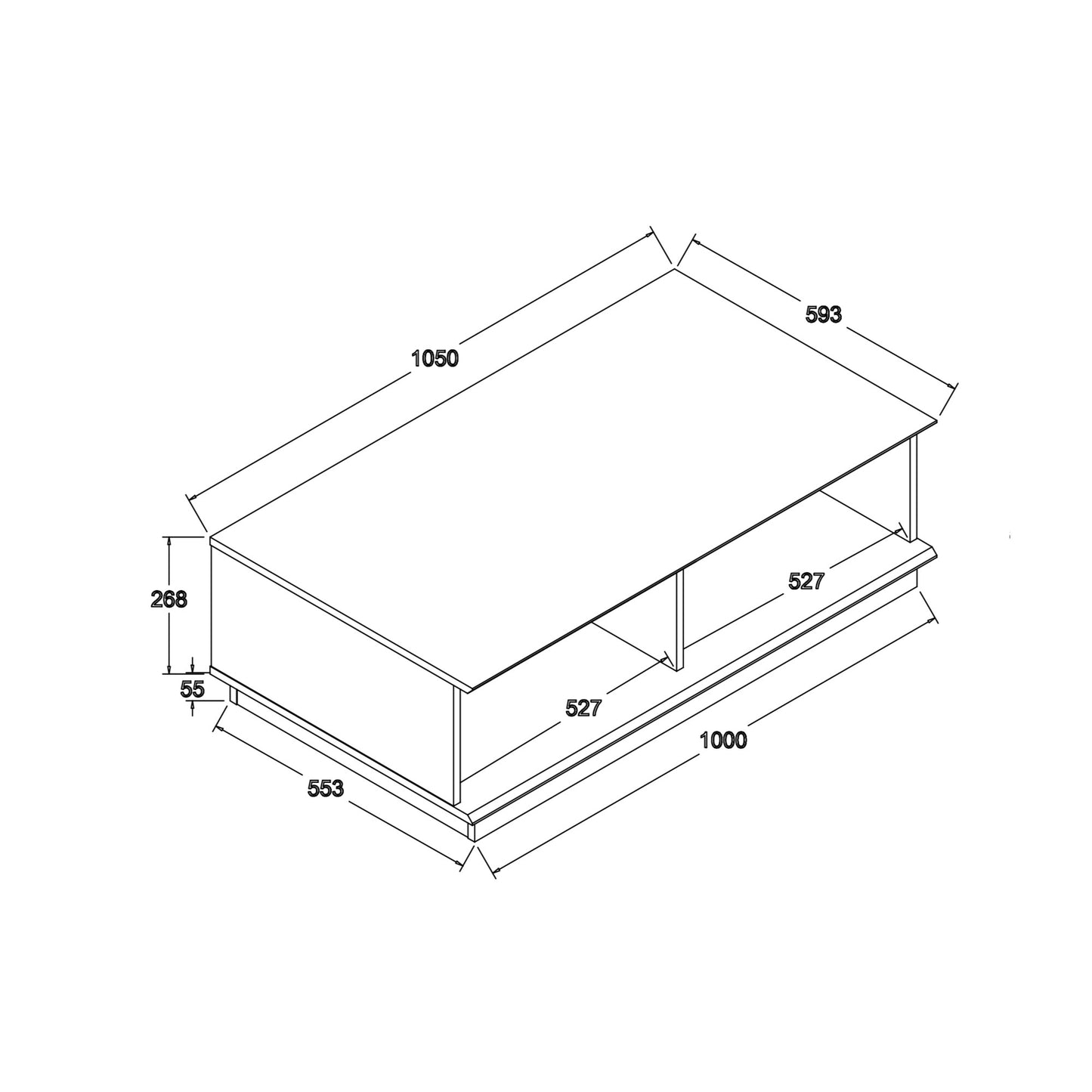 Rohan Coffee Table - Walnut