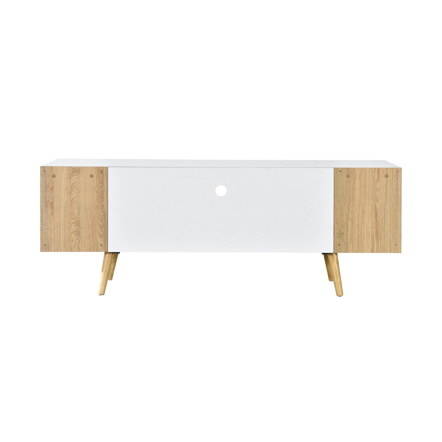 Aileen 1.6m TV Entertainment Unit - White & Oak