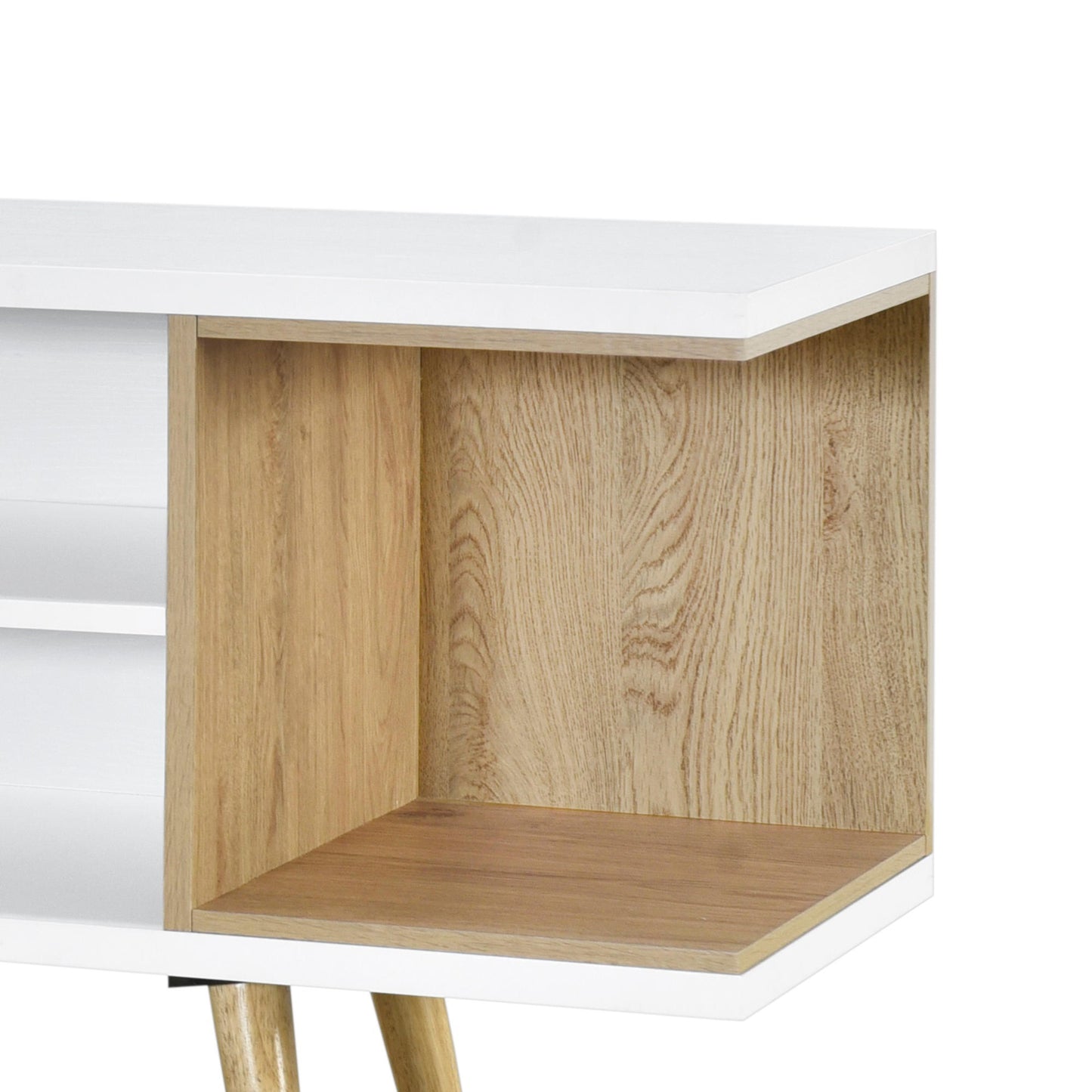 Aileen 1.6m TV Entertainment Unit - White & Oak