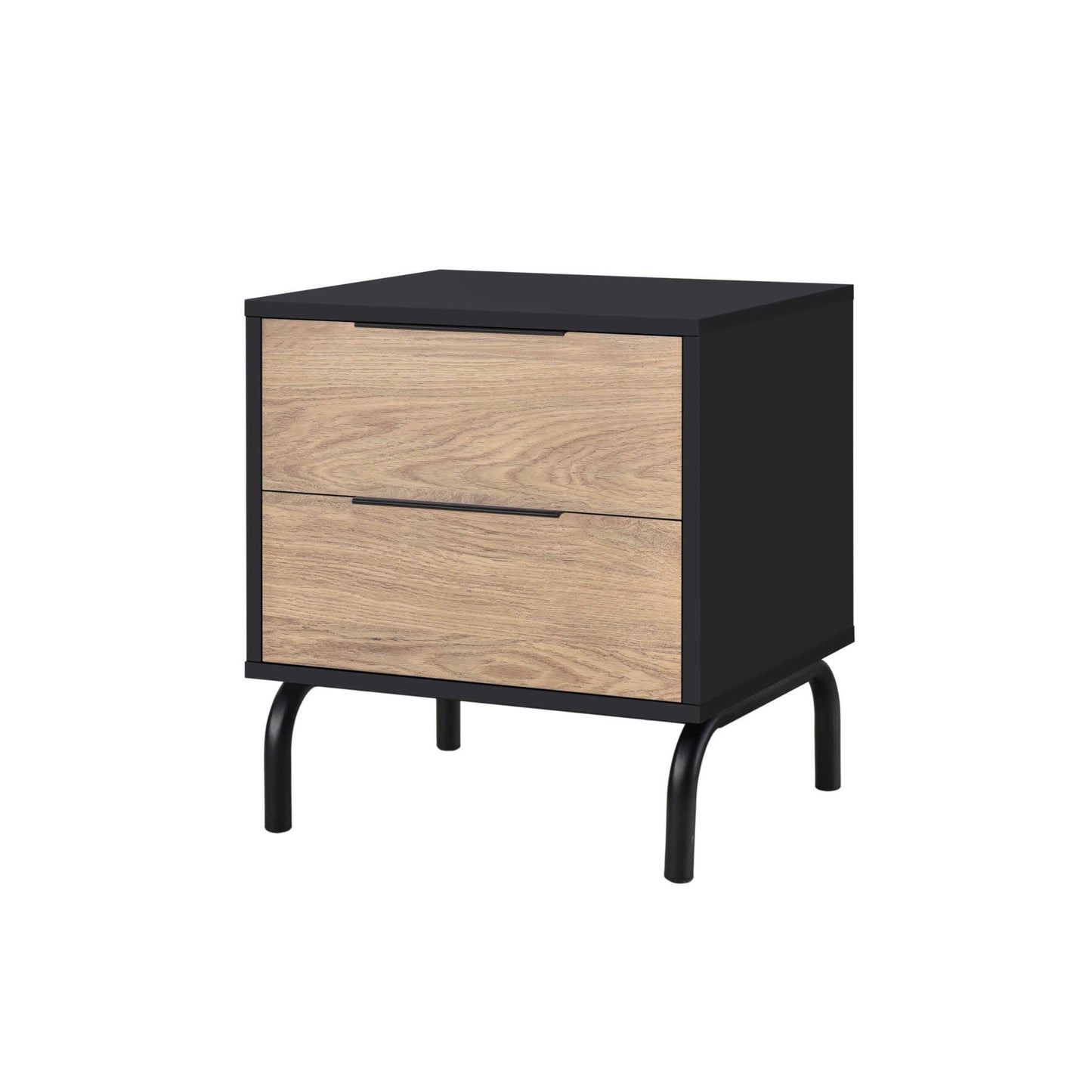 Eleora Side Table - Black/Oak