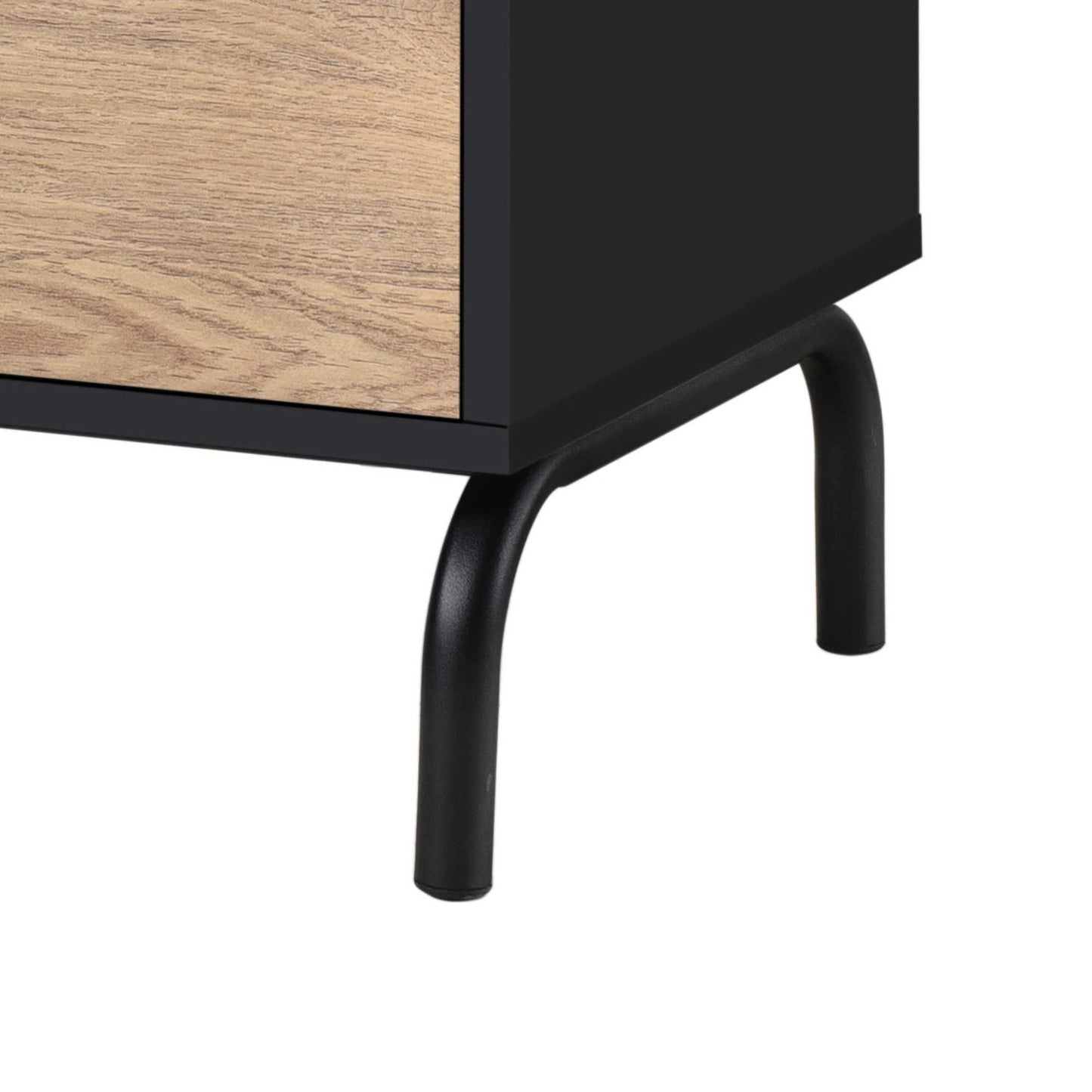 Eleora Side Table - Black/Oak