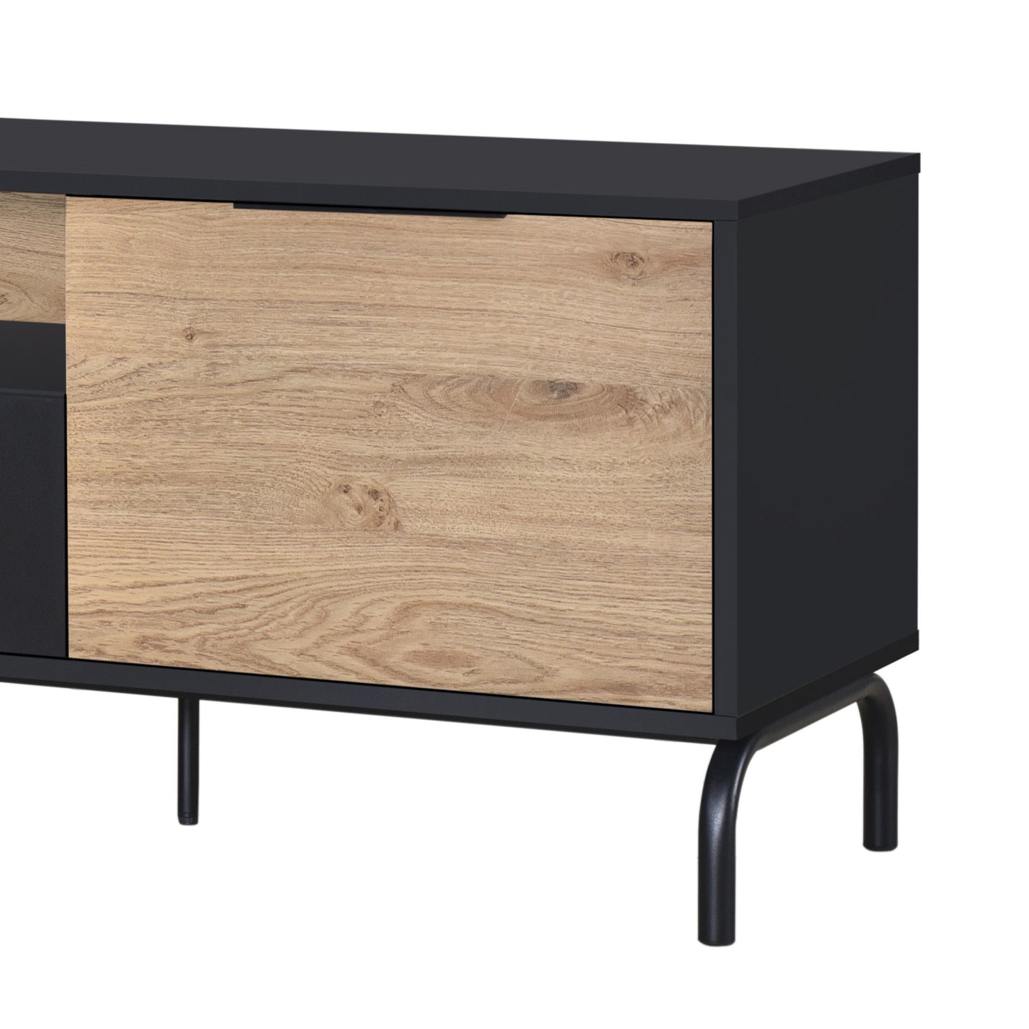 Eleora 1.6m TV Entertainment Unit - Black/Oak