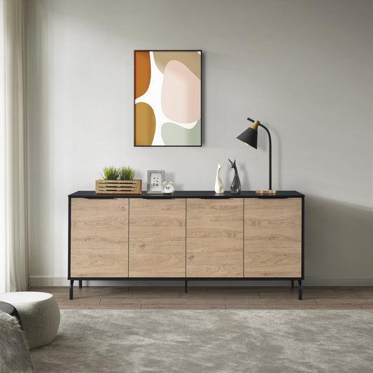 Eleora Sideboard Buffet - Black/Oak