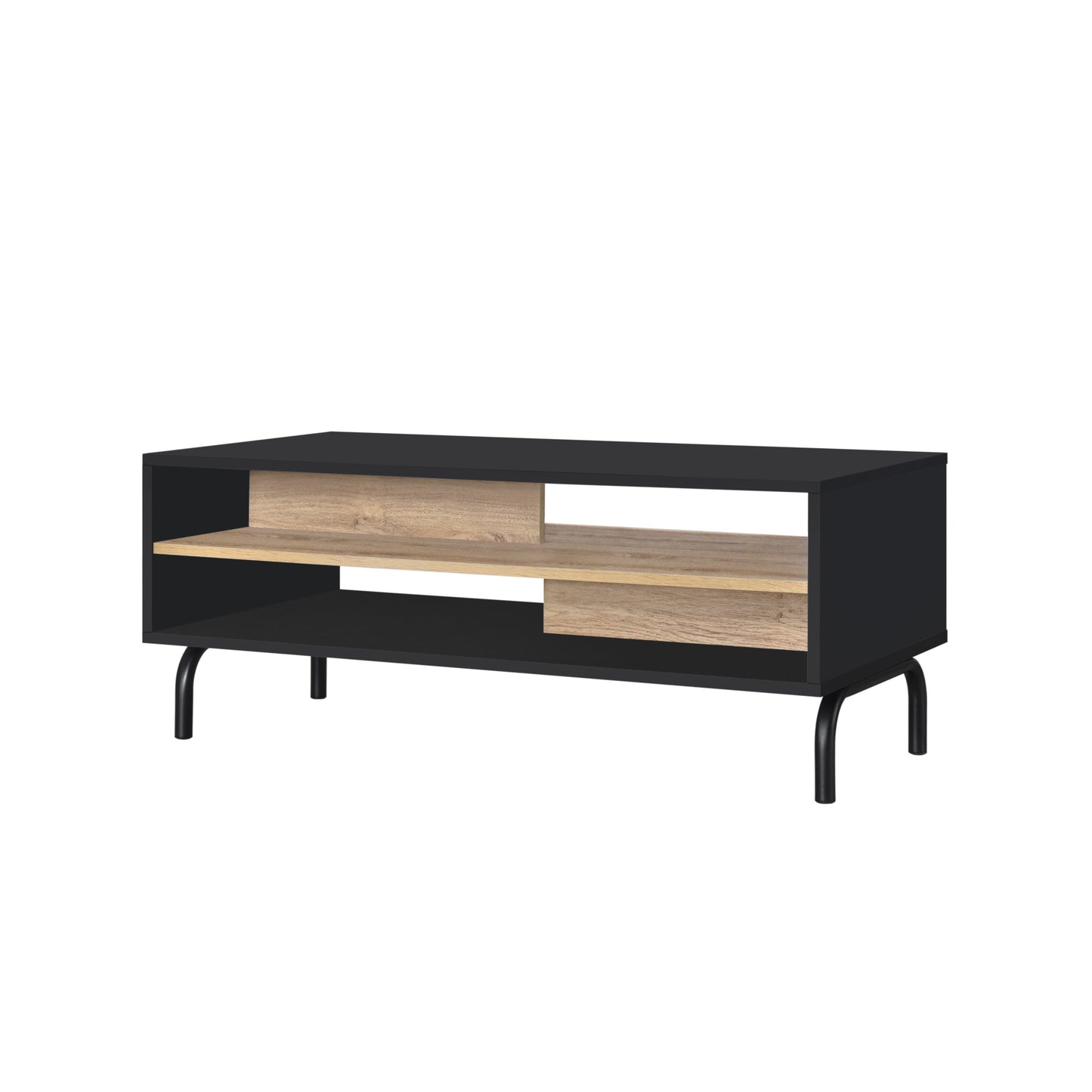 Eleora Coffee Table - Black/Oak