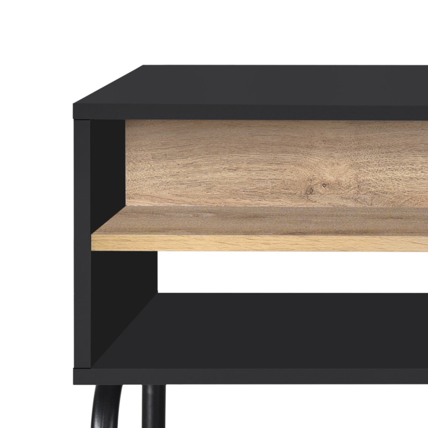 Eleora Coffee Table - Black/Oak