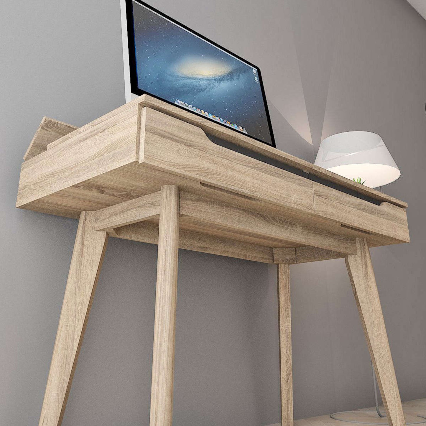 Elsi Oak Study Desk