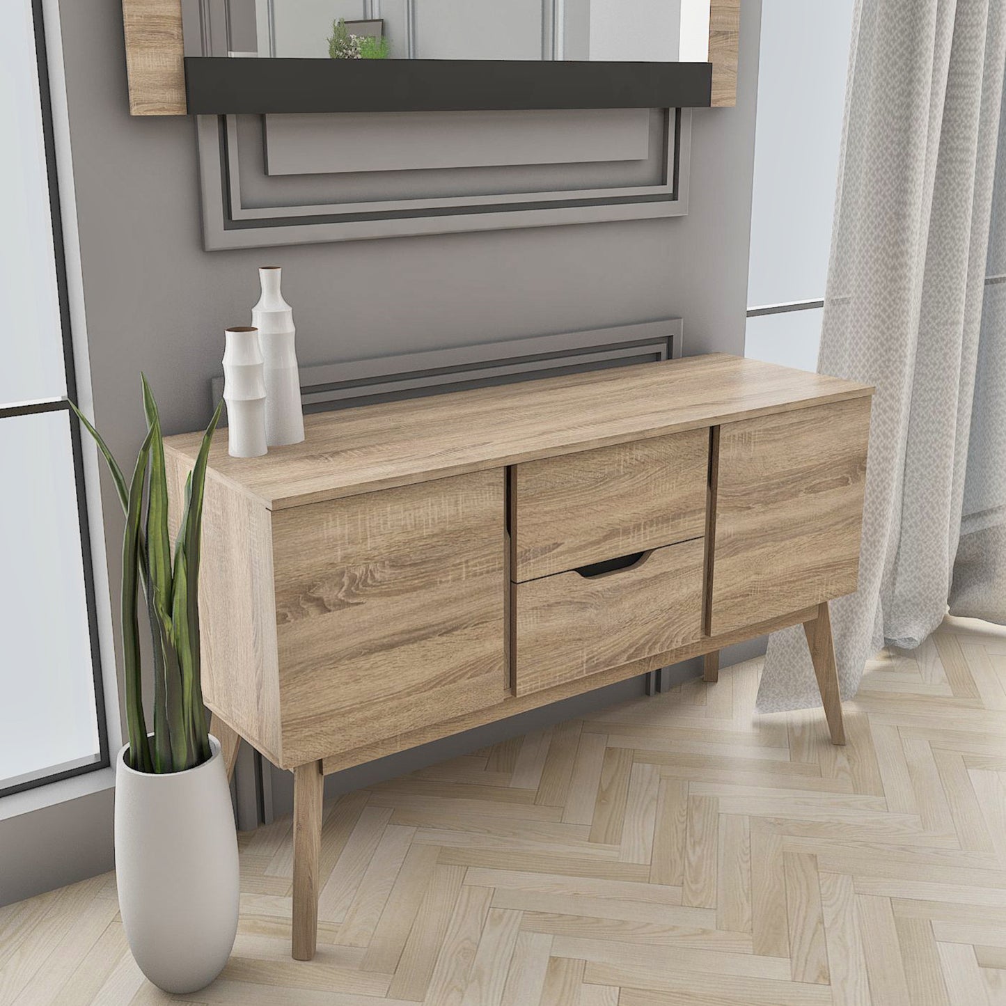 Elsi Sideboard Buffet Storage Cabinet