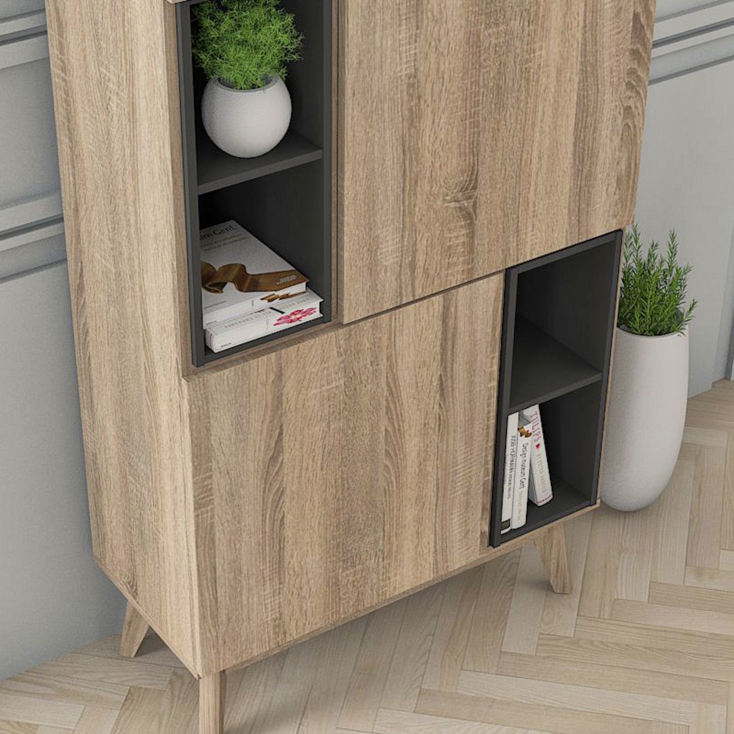 Elsi Display Storage Cabinet