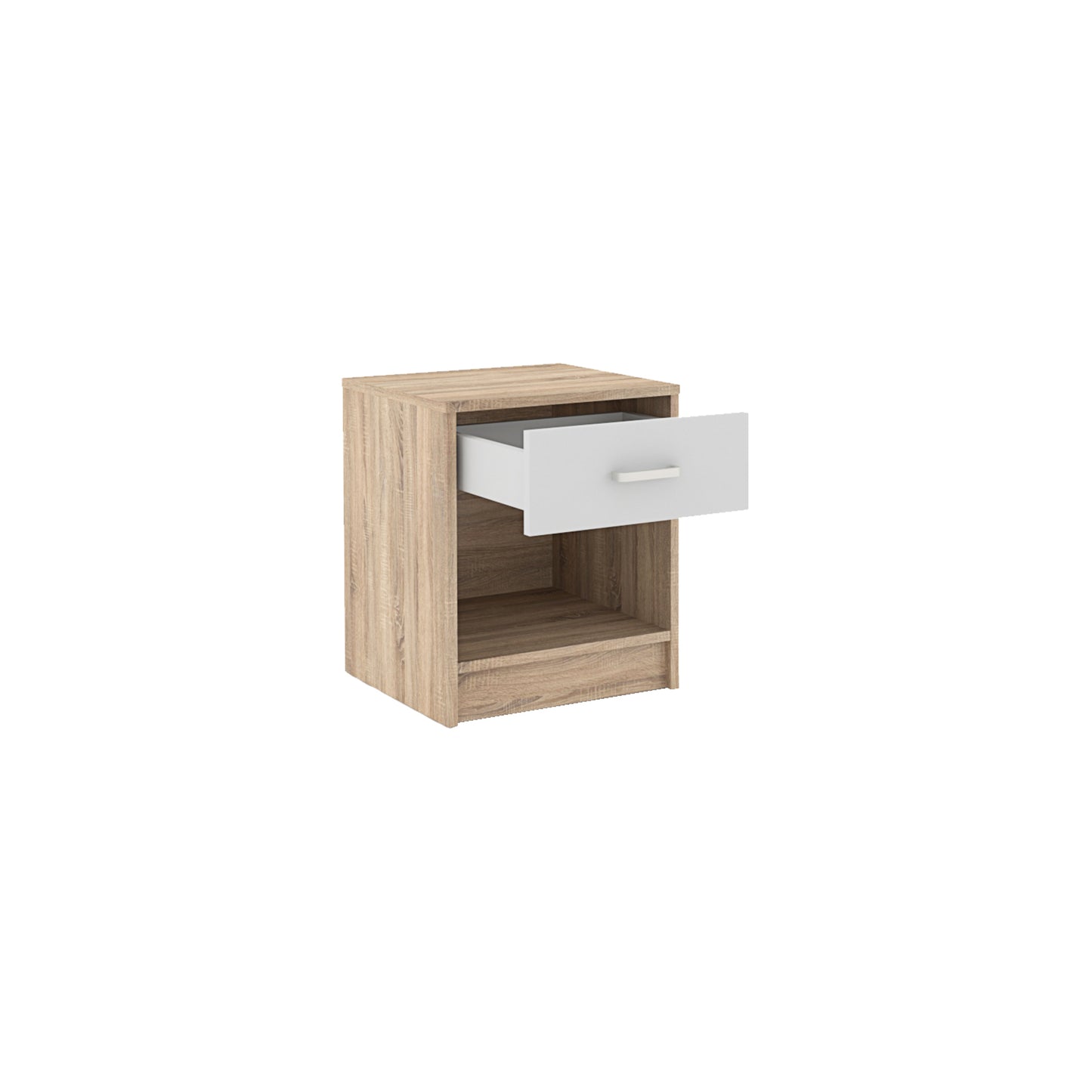 Ivan Side Table- Oak/Light Grey