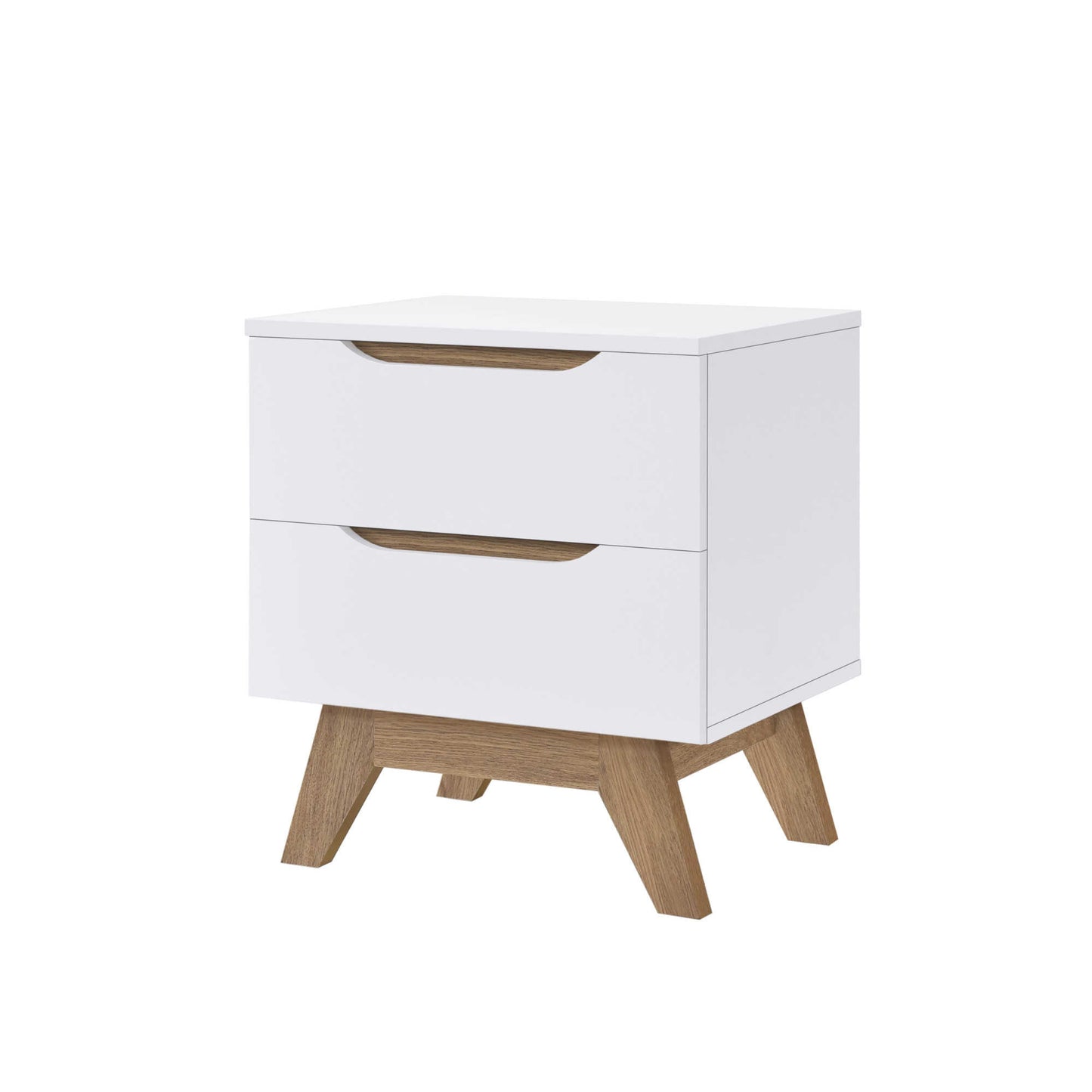 Jessie Side Table - White/Oak