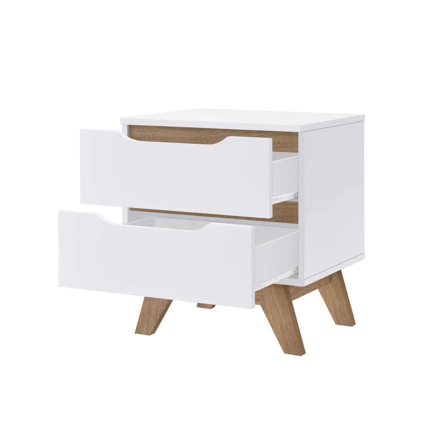 Jessie Side Table - White/Oak