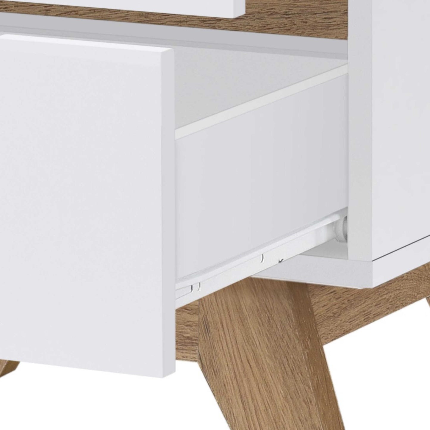 Jessie Side Table - White/Oak