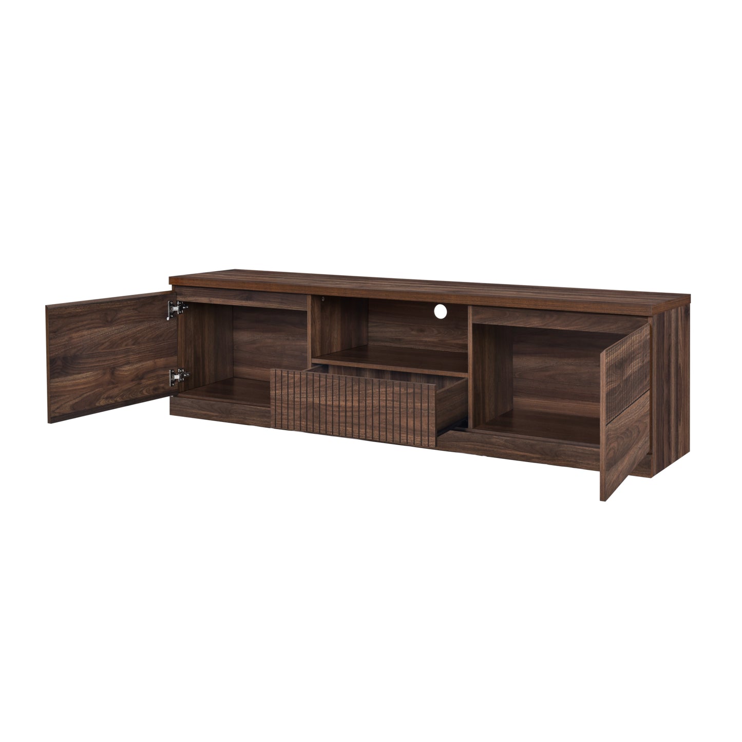 Kaden 1.8m TV Entertainment Unit - Walnut