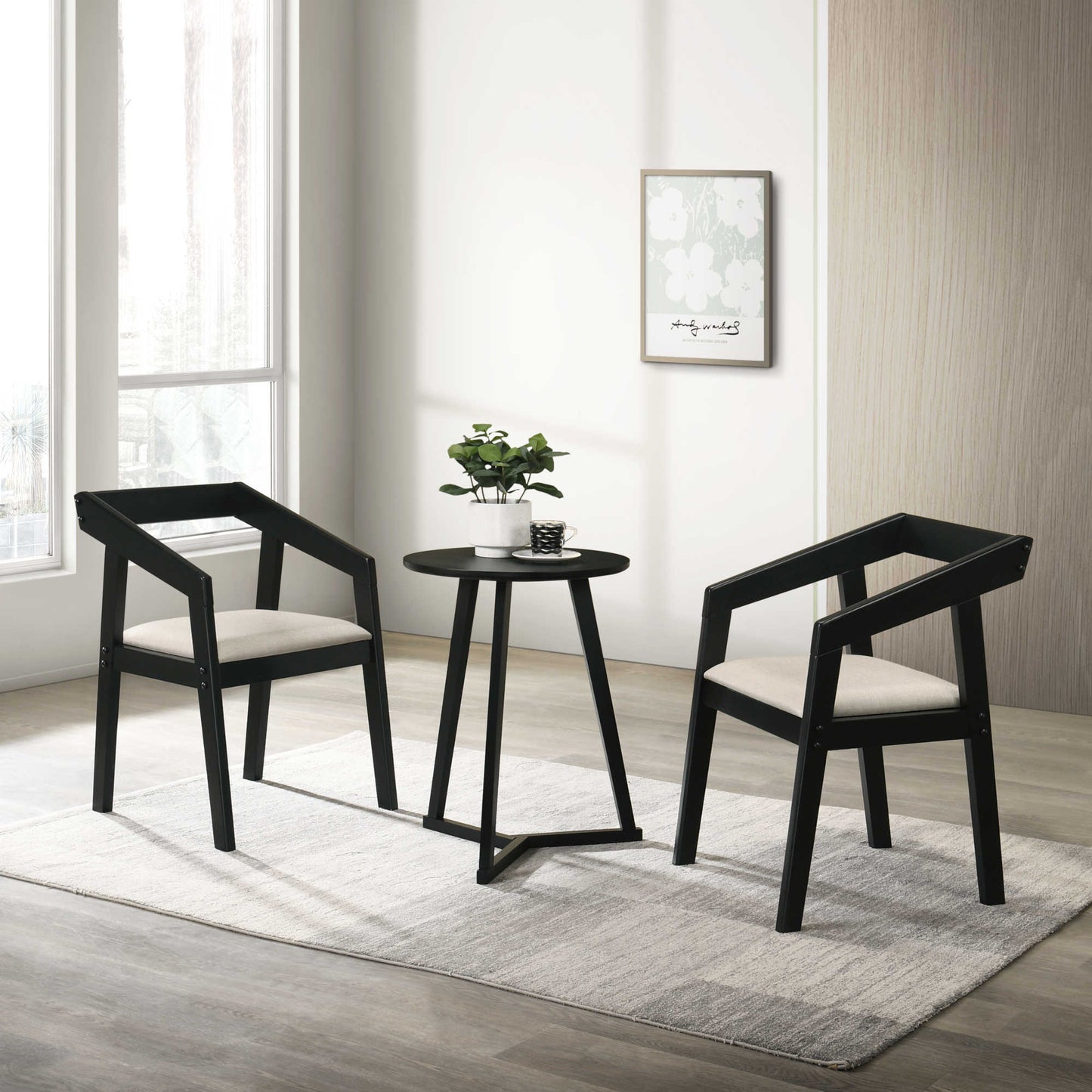 Nathan Round Side Table – Black