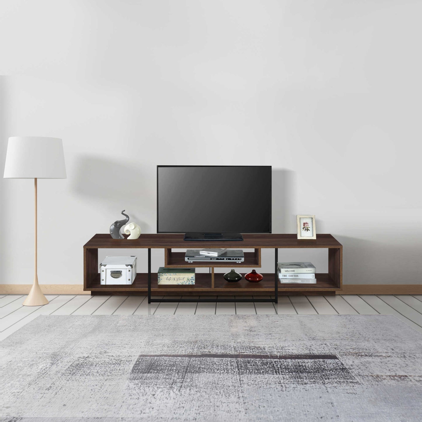 Luke 1.6m TV Entertainment Unit - Walnut