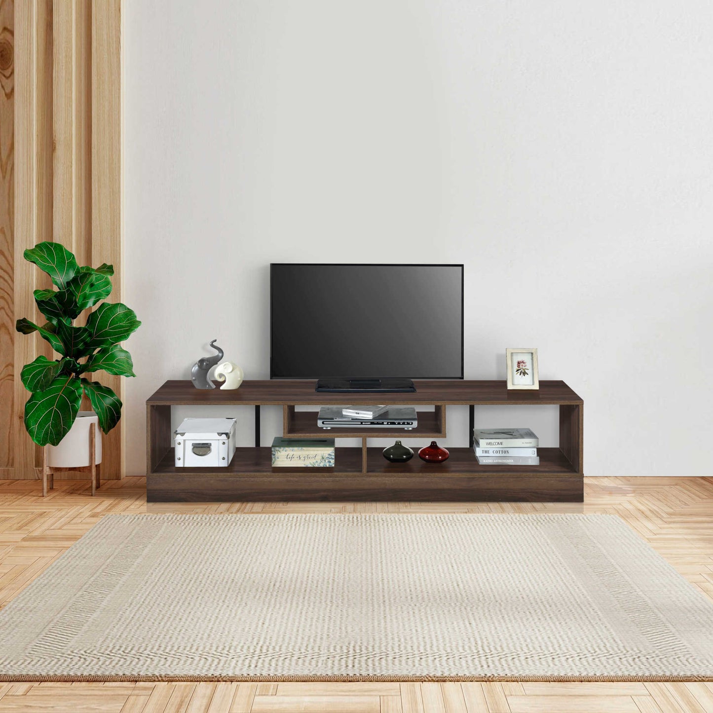 Luke 1.6m TV Entertainment Unit - Walnut