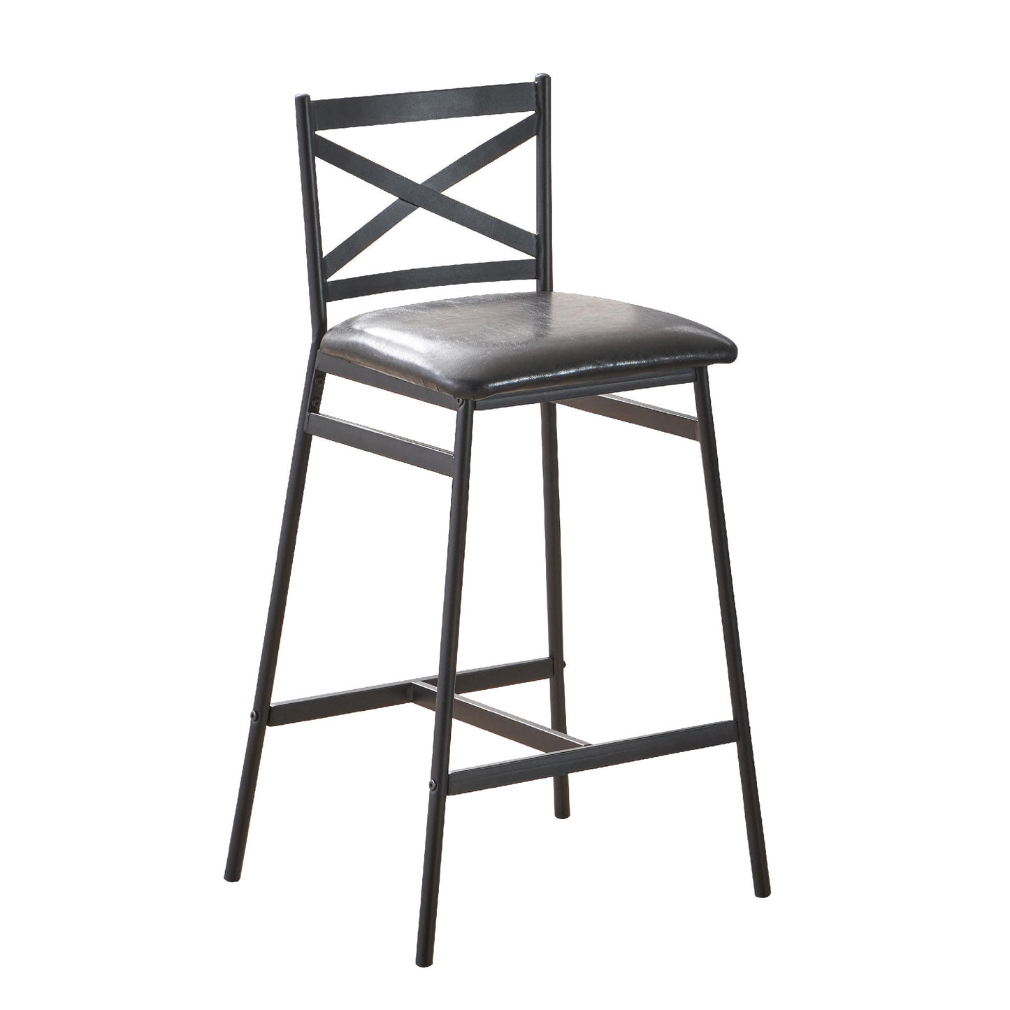 Nova Set of 2 Bar Stools – Black