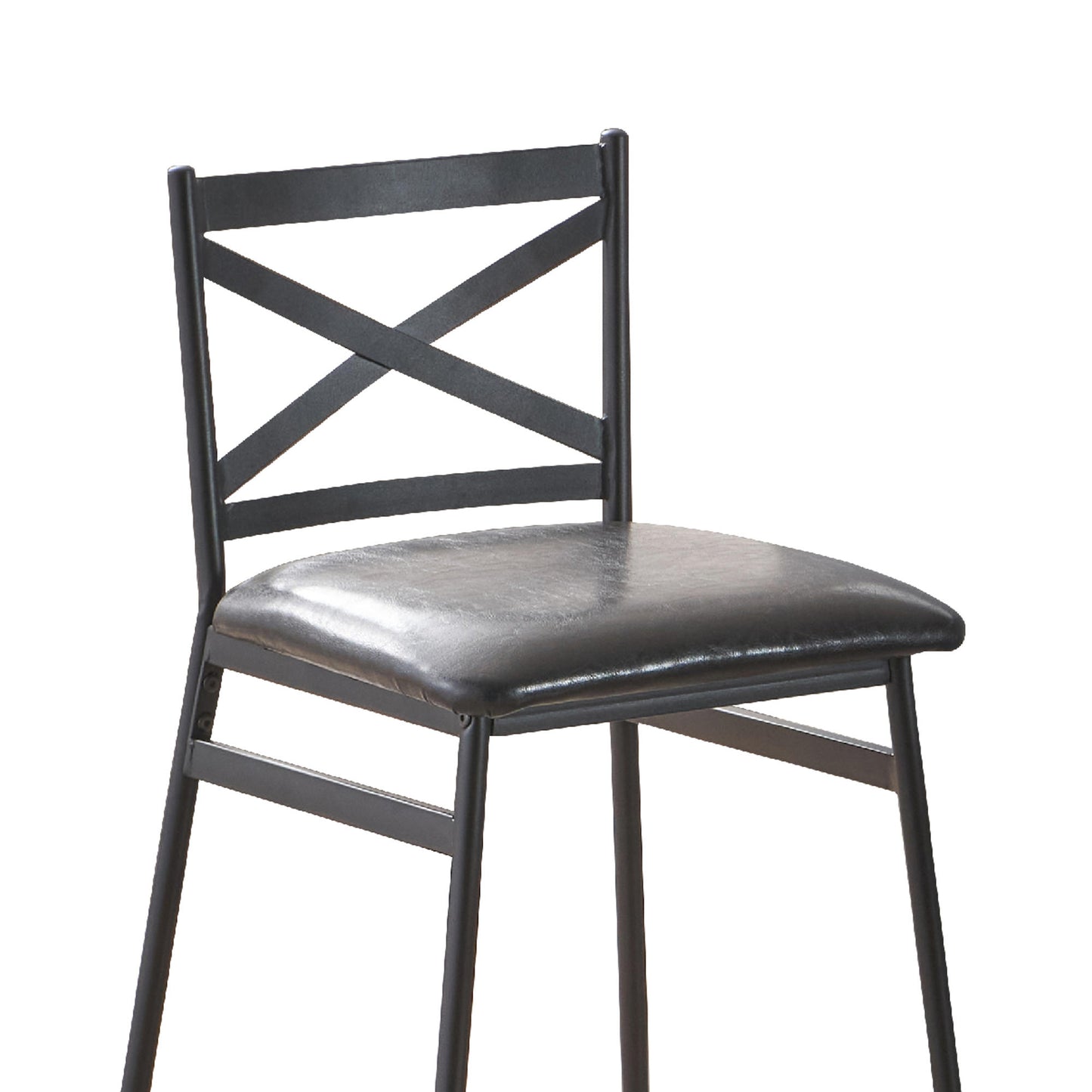 Nova Set of 2 Bar Stools – Black