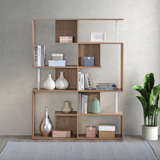 Omi 5 Tier Shelving Unit - Oak