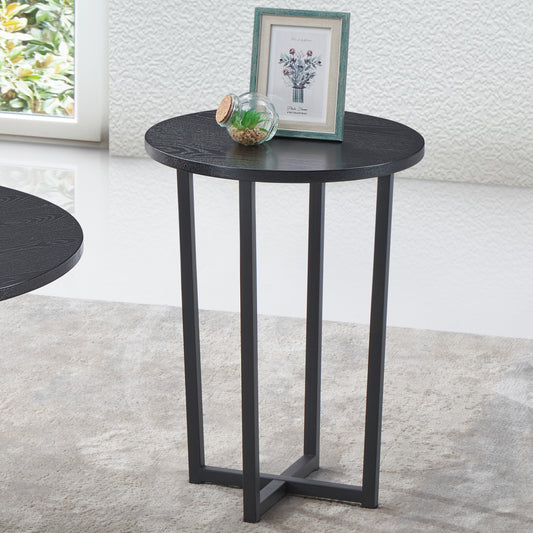 Orva Round Side Table - Black End Table