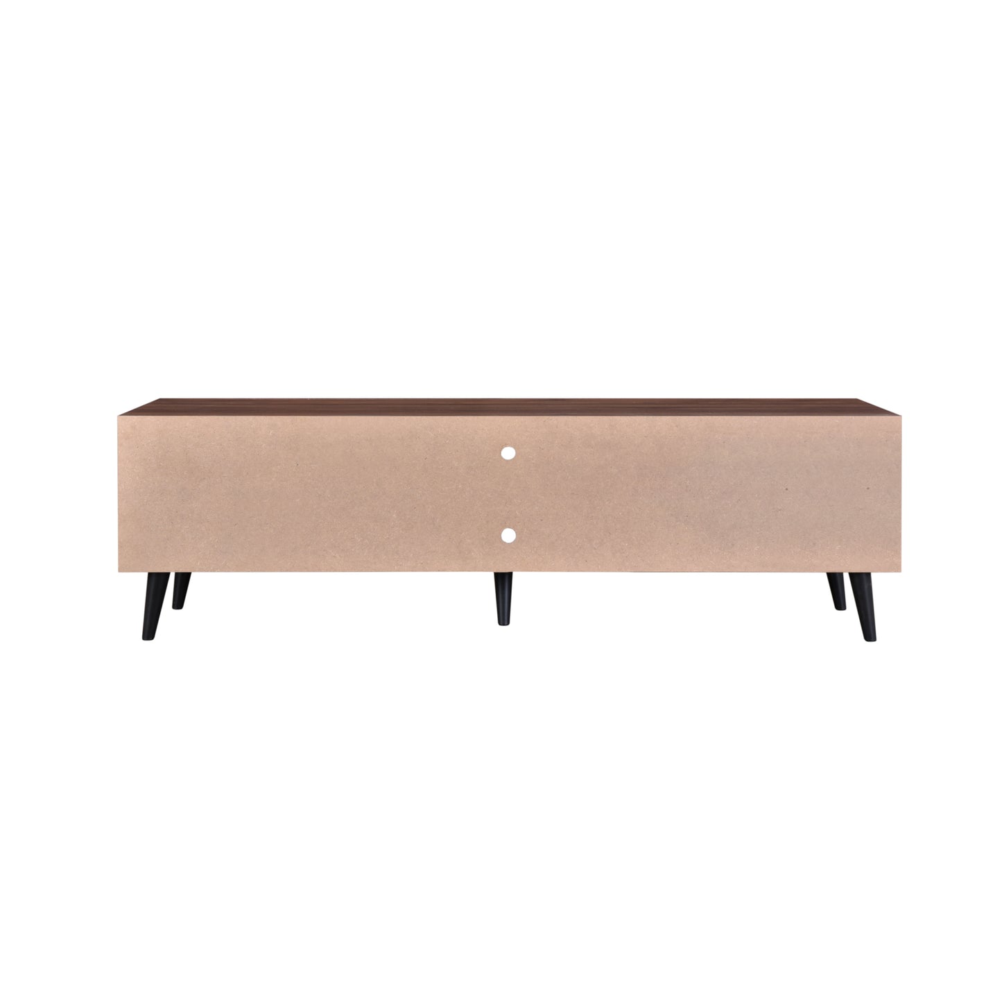 Rory 1.5m TV Entertainment Unit - Walnut with Black Legs