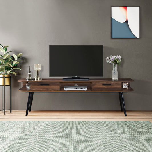 Salem 1.8m TV Entertainment Unit - Walnut